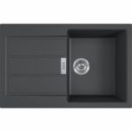 Ένθετος Συνθετικός Νεροχύτης SIRIUS 2 611 - 78 780X500MM Carbon Μαύρο Σετ