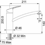 Αναμεικτική Μπαταρία Κουζίνας SMART Standard Χρωμέ - Image 2