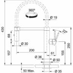 Ανοξείδωτη Αναμεικτική Μπαταρία Κουζίνας Pescara Semi - Pro L Inox - Image 4