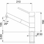 Αναμεικτική Μπαταρία Κουζίνας SIRIUS TOP Χρωμέ - Image 2