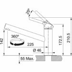 Αναμεικτική Μπαταρία Κουζίνας ORBIT Standard Χρωμέ - Image 2