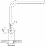 Ανοξείδωτη Αναμεικτική Μπαταρία Κουζίνας ATLAS NEO SENSOR Standard Μαύρο Ματ - Image 3