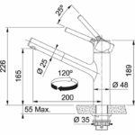Ανοξείδωτη Αναμεικτική Μπαταρία Κουζίνας TAROS NEO Ντους SS - Image 2