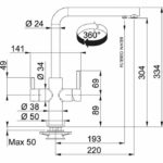 Αναμεικτική Μπαταρία Φιλτραρίσματος Νερού Neptune Χρωμέ - Image 2