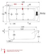 SIGMA CRN Μπανιέρα 1700Χ750 - Image 4