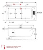 SIGMA Υδρομασάζ CRN 1,75HP-8 JET 1700X750 - Image 4