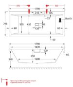 CELSIUS CRN Μπανιέρα Χωρίς Α/Β 1800X800 - Image 4