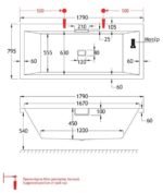 CELSIUS Υδρομασάζ CRN 1,75HP-8 JET 1800X800 - Image 4