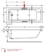 QUANTUM INTEGRA Μπανιέρα CRN 1700X700 με Λαβές - Image 4