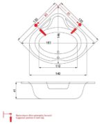 MODENA Υδρομασάζ 0.88HP-6 JET 1300 SIRENE - Image 4