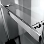 Μονόπτυχο Μπανιέρας 85εκ+Πετσετοκρεμάστρα Primus-Plus DEVON Clear - Image 2