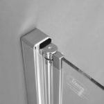 Μονόπτυχο Μπανιέρας 85εκ+Πετσετοκρεμάστρα Primus-Plus DEVON Clear - Image 3