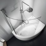 Δίπτυχο Μπανιέρας Κυρτό 120εκ PRIMUS-PLUS DEVON Clear - Image 2