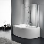 Δίπτυχο Μπανιέρας Κυρτό 120εκ PRIMUS-PLUS DEVON Clear