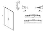 Pivot+Infill PRIMUS-PLUS 110 107-111εκ. H.195 DEVON Clean-Γυαλί - Image 3