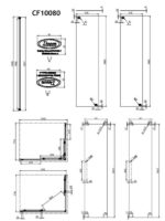 Corner Entry DEVON Flow 100x80 97-99 x 77-79 εκ. Clean-Γυαλί Χρωμέ - Image 4