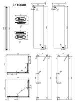 Corner Entry DEVON Flow 100x80 97-99 x 77-79 εκ. Clean-Γυαλί Μαύρο Ματ - Image 4