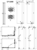 Corner Entry DEVON Flow 120x80 117-119 x 77-79 εκ. Clean-Γυαλί Μαύρο Ματ - Image 4
