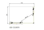 Corner Entry 100x70 97-99 x 67-69 εκ. STARLET Clear - Image 4