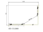 Corner Entry 120x80 117-119 x 77-79 εκ. STARLET Clear - Image 4