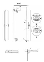 Pivot 80 77-81εκ. DEVON Flow Clean-Γυαλί Μαύρο Ματ - Image 4