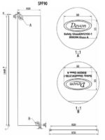 Pivot 90 87-91εκ. DEVON Flow Clean-Γυαλί Μαύρο Ματ - Image 5