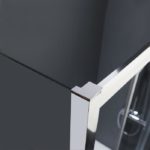 Slider 170 167-171εκ. DEVON Flow Clean-Γυαλί Χρωμέ - Image 5