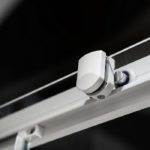 Slider 170 167-171εκ. DEVON Flow Clean-Γυαλί Λευκό Ματ - Image 2