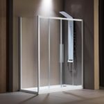 Slider 170 167-171εκ. DEVON Flow Clean-Γυαλί Λευκό Ματ