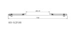 Slider 180 177-181εκ. DEVON Flow Clean-Γυαλί Χρωμέ - Image 6
