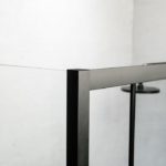 Slider 180 177-181εκ. DEVON Flow Clean-Γυαλί Μαύρο Ματ - Image 4