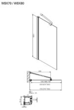 Panel Μπανιέρας 80 77-79εκ. AXIS Clear - Image 3