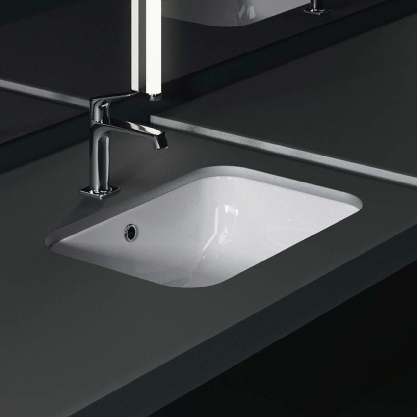 Νιπτήρας PURA Υποένθετος 55x38 GSI Λευκό - Image 1