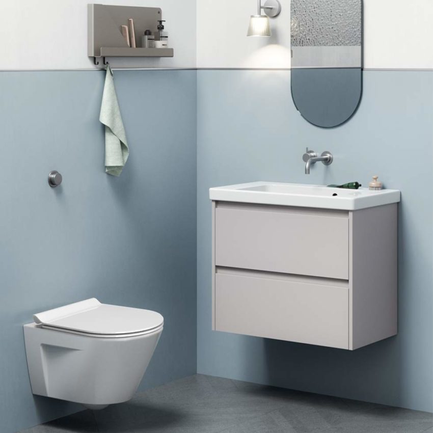 500-861600C-300-2 Κομπλέ Κρεμαστή Λεκάνη NORM/50 SwirlFlush + Κάλυμμα MS86C S/C GSI - Image 2