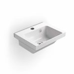 Νιπτήρας NORM 42x34 1 Οπή GSI Λευκό 8685