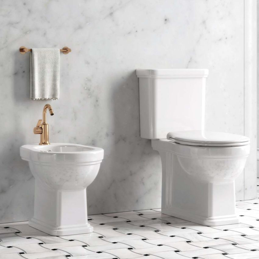 500-871700C-300-1 Κομπλέ Λεκάνη CLASSIC ΧΠ Π/Μ + Καζανάκι + Μηχανισμός + Κάλυμμα MS87C Λευκό S/C - Image 1