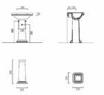 Νιπτήρας CLASSIC 60x46 1 Οπή + 2 Προχαραγμένες GSI Λευκό - Image 5