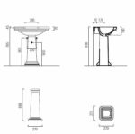 Νιπτήρας CLASSIC 75x50 1 Οπή + 2 Προχαραγμένες GSI Λευκό - Image 5