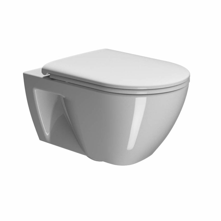 500-881100C-300-2 Κομπλέ Κρεμαστή Λεκάνη PURA/55 SwirlFlush + Κάλυμμα MS99C S/C GSI - Image 2