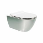 Κομπλέ Κρεμαστή Λεκάνη PURA/55 SwirlFlush + Κάλυμμα MS86SC Slim S/C GSI Platinum/Λευκό