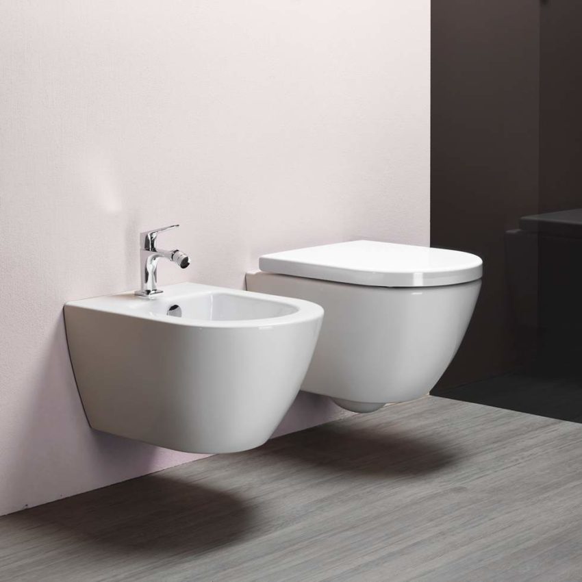 500-881600C-300-1 Κομπλέ Κρεμαστή Λεκάνη PURA/50 SwirlFlush + Κάλυμμα MS86C S/C GSI - Image 1