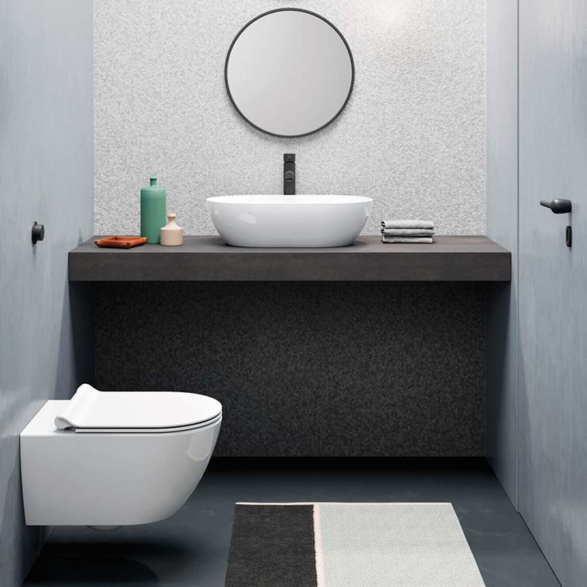 500-882100C-300-3 Κομπλέ Κρεμαστή Λεκάνη PURA/55 Rimless + Κάλυμμα MS99C S/C GSI - Image 3