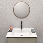 Νιπτήρας PURA 82x46 1 Οπή + 2 Προχαραγμένες GSI Λευκό