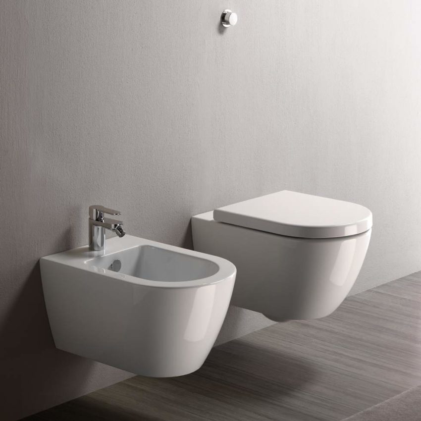 500-8865-300-1 Κρεμαστό Μπιντέ PURA/55 GSI Λευκό - Image 1