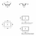 Νιπτήρας KUBE 60x37 GSI Λευκό - Image 3