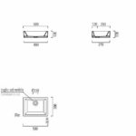 Νιπτήρας KUBE 50x38 GSI Λευκό - Image 4