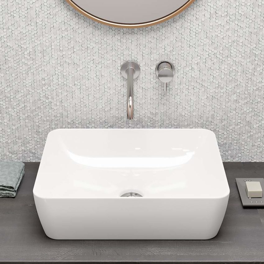 Νιπτήρας SAND 60x38 GSI Λευκό - Image 3