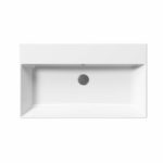 Νιπτήρας KUBE-X 80x47 1 Οπή + 2 Προχαραγμένες GSI Λευκό - Image 2