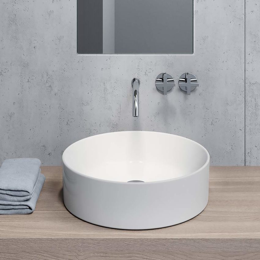 Νιπτήρας KUBE-X Φ45 GSI Λευκό - Image 1