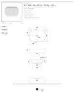 Νιπτήρας GLAM 56x39 SCARABEO Sand - Image 3